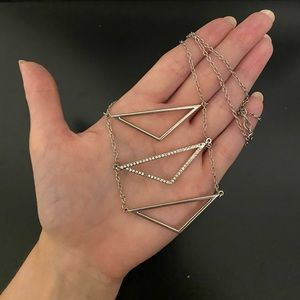 Silver Geometric Necklace